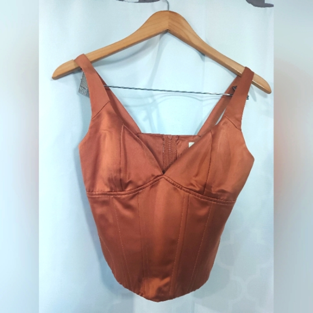 NWOT Jason Wu satín chopper corset sizeXS